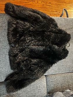 Black Faux Fur Jacket