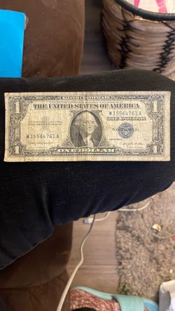 1957 b silver certificate one dollar bill