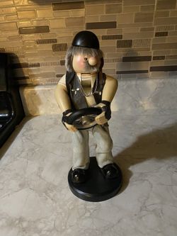 Biker figurine. Read description for details and location.
