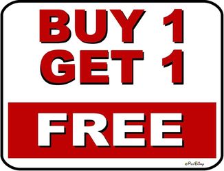 Everything posted buy 1 get 1 free