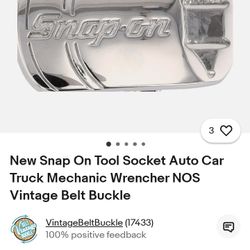 Snap on Vintage Belt Buckle