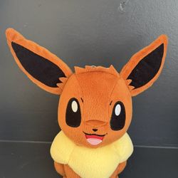 Tomy Pokemon Eevee Brown Plush Stuffed Toy 2013