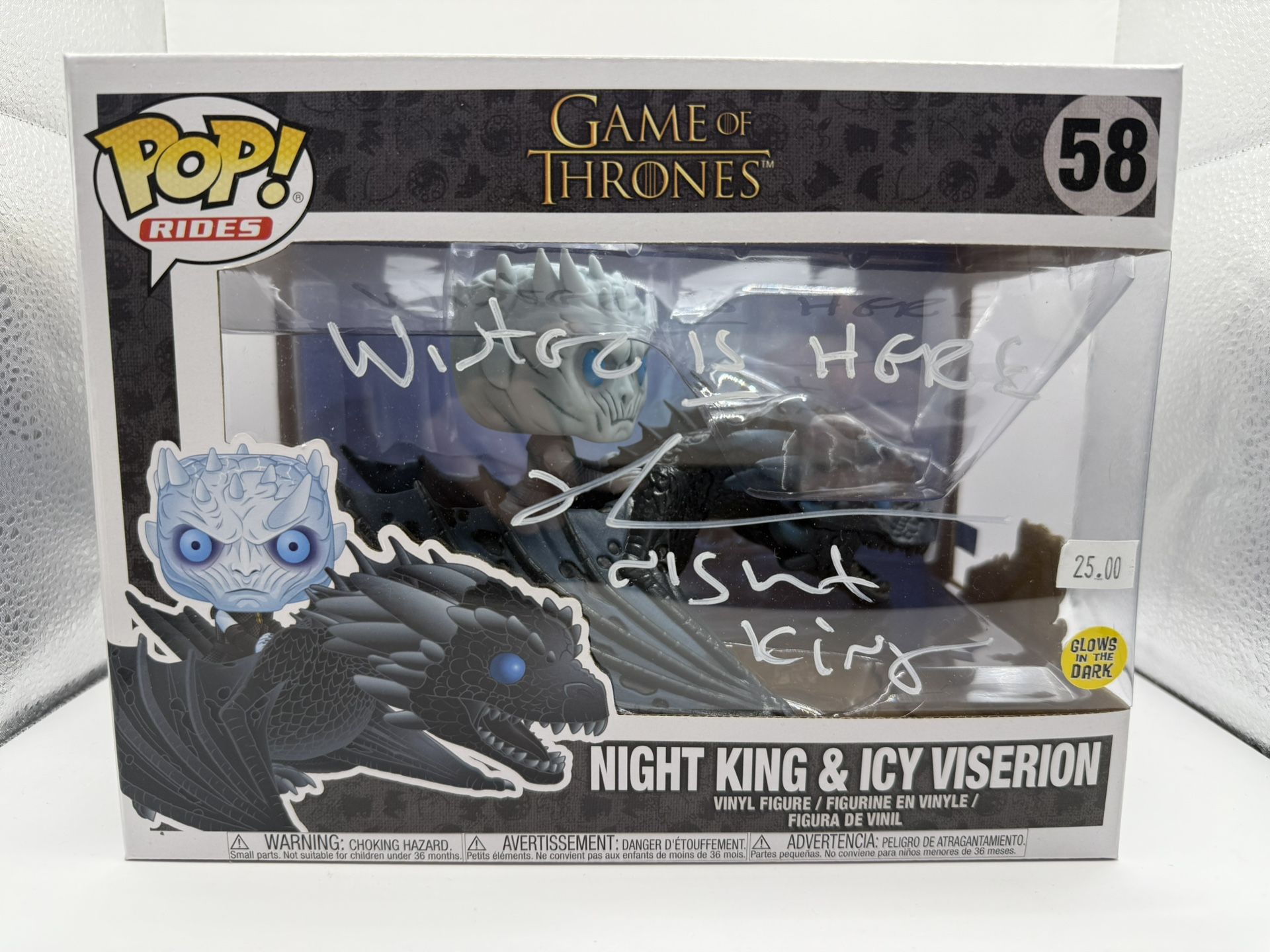 Richard Brake Signed Night King & Viserion VAULTED Pop Rides #58 +GCOA Quote