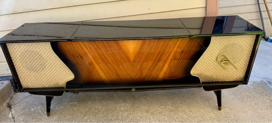 Vintage MCM Stromberg-Carlson Stereo Console NOT WORKING For Repair, Restoration or ??