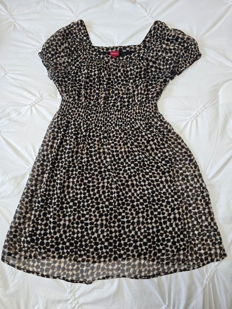 Merona Leopard Print Dress size Large