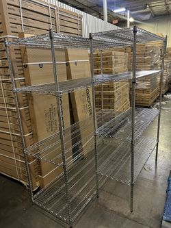 New Chrome Wire Metal Shelves Heavy Duty For Commercial Use  And Businesses 