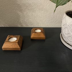 Rustic Tea Light Candle Holders