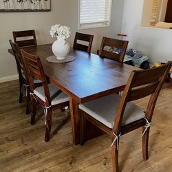 Sturdy Wooden Table with chairs