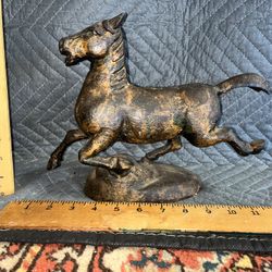 Antique Chinese Iron Horse Sculpture 