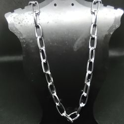 20" Link Chain Silver Alloy