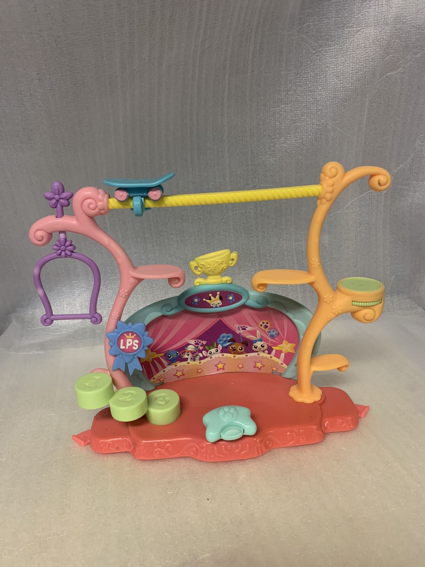 Littlest Pet Shop Tricks & Talent Show Stage (2006 Hasbro, No Pets)