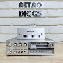 Vintage Pioneer KPX-600 Stereo Cassette & GM-40 Amplifier (serviced/new belts)