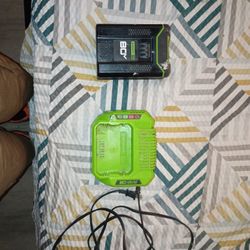 80v Green Works Lithium Battery/Charger