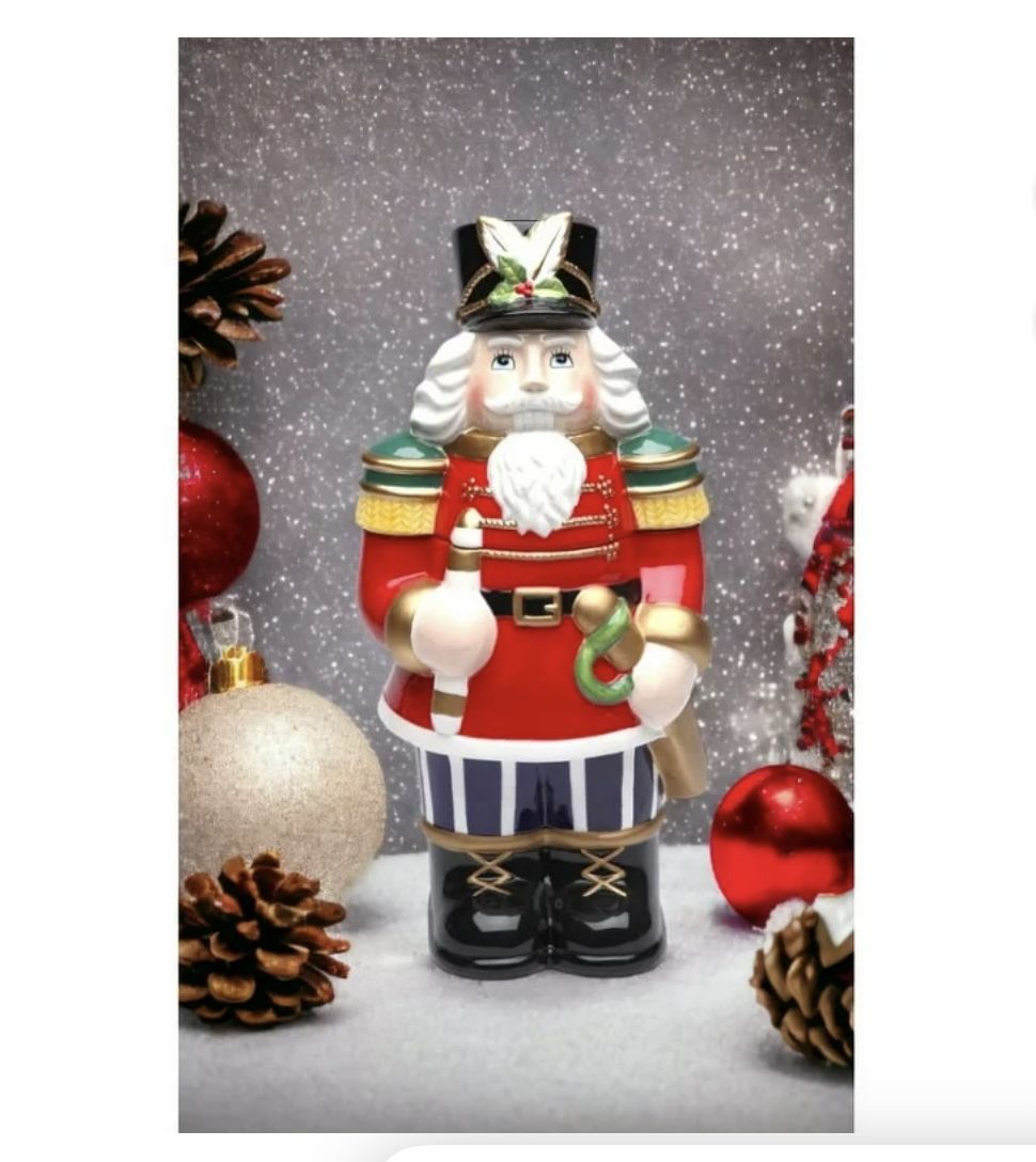 Gorgeous LARGE Ceramic Nutcracker Christmas