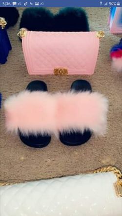 Slides with Matching Purse
