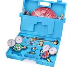 Portable Oxygen Acetylene Welder Kit, Victor Type, with 15ft Hose & Carrying Case

Brand 