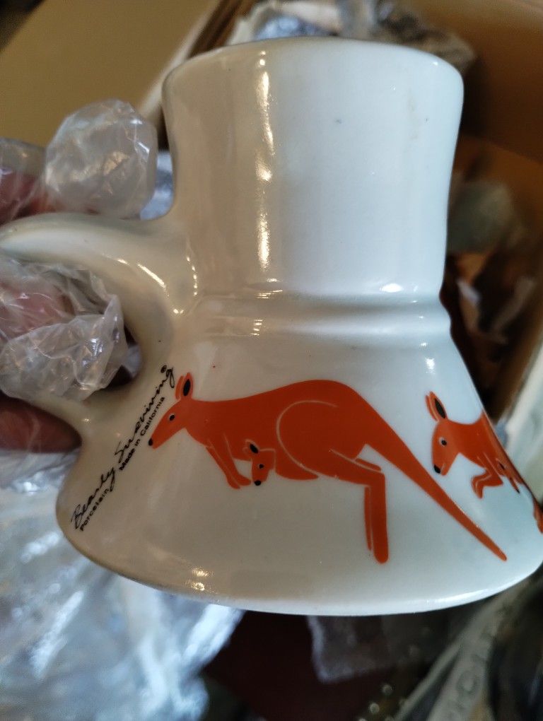 Kangaroo Porcelain Coffee Mug
