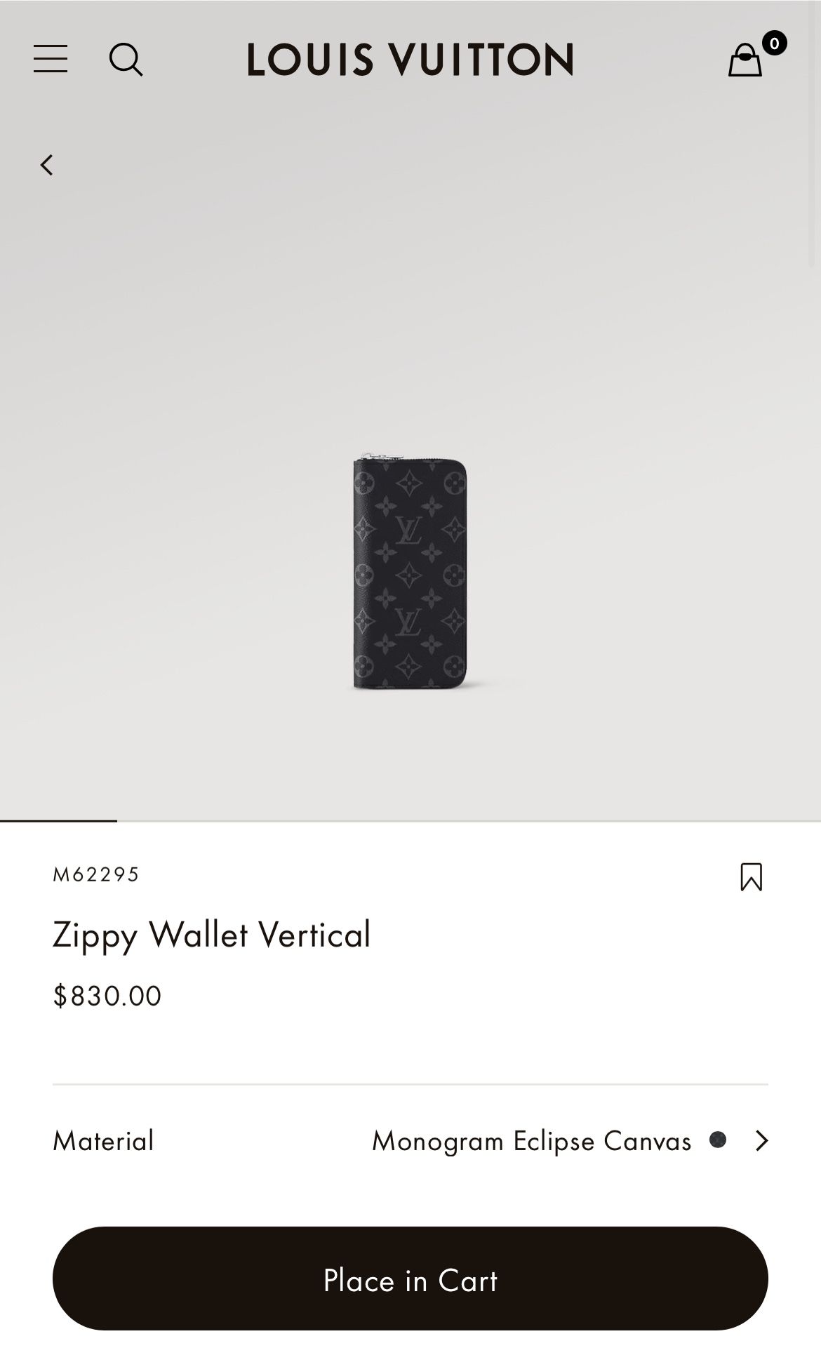 Zippy Wallet Vertical Monogram Eclipse Canvas - Wallets and Small Leather  Goods