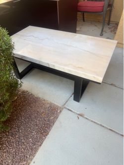 Marble coffee table