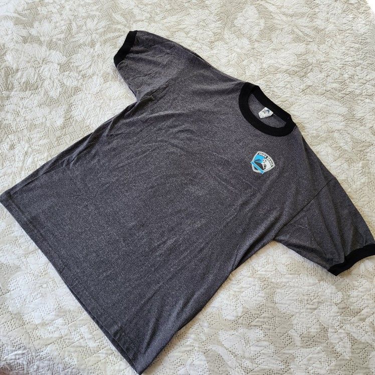 Men's XL Grey T-Shirt Alstyle Jaiba Brava Futbol Club