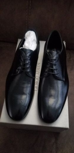 BRAND NEW MENS BLACK GIORGIO ARMANI SHOES 