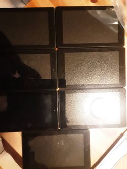 Lot of 7 Black Tablets