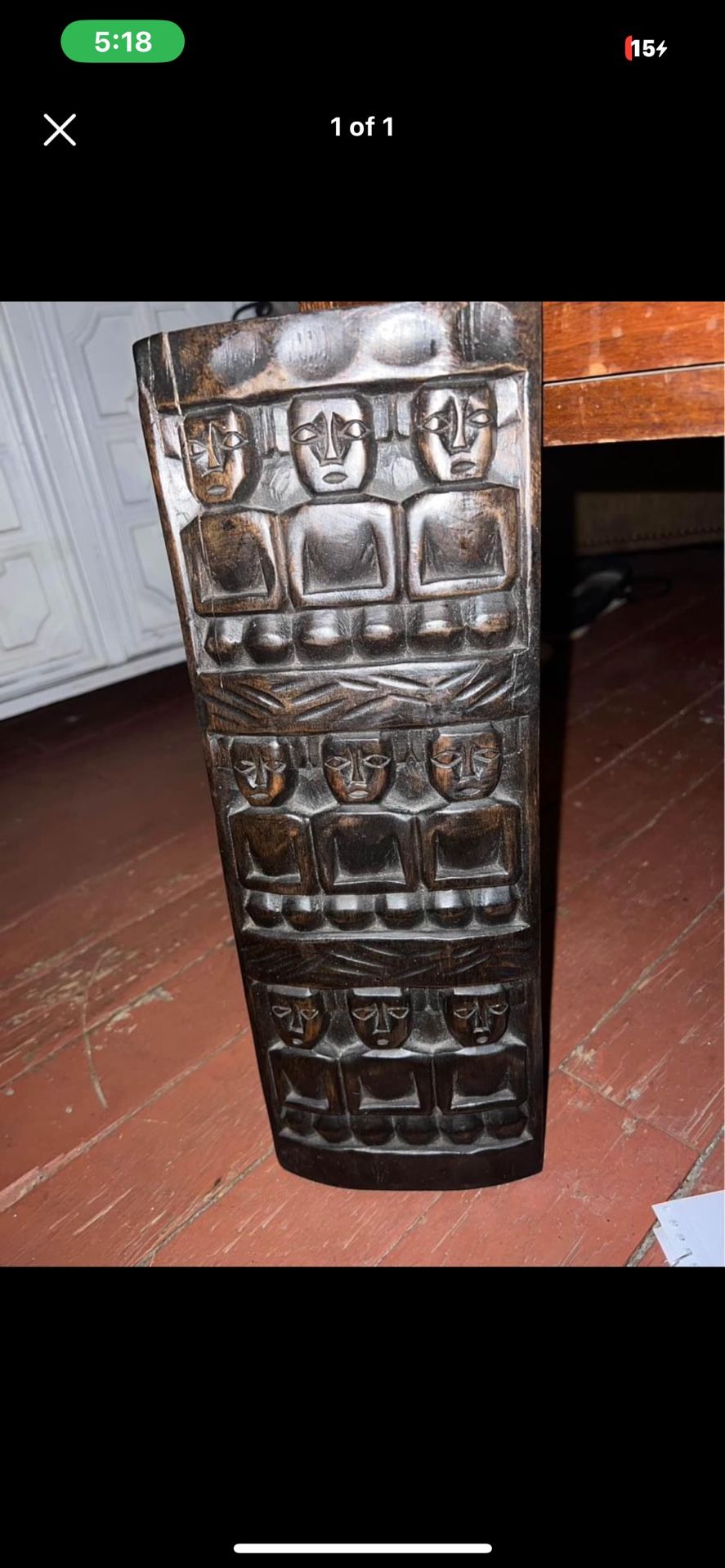Wooded hand carved Sitting men
