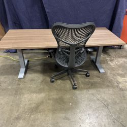 JRB Studio/ Herman Miller 72” Standing Desks! Electric Height Adjustable Sit Stand Desk! We Also Have Herman Miller Chairs And Monitor Arms!