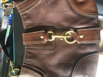 Brown coach bag