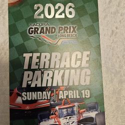 Sunday Terrace Parking for Long Beach Grand Prix 