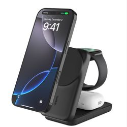 Belkin UltraCharge 3-in-1 Foldable Magnetic Charger for Apple Iphone, IPods or Watch