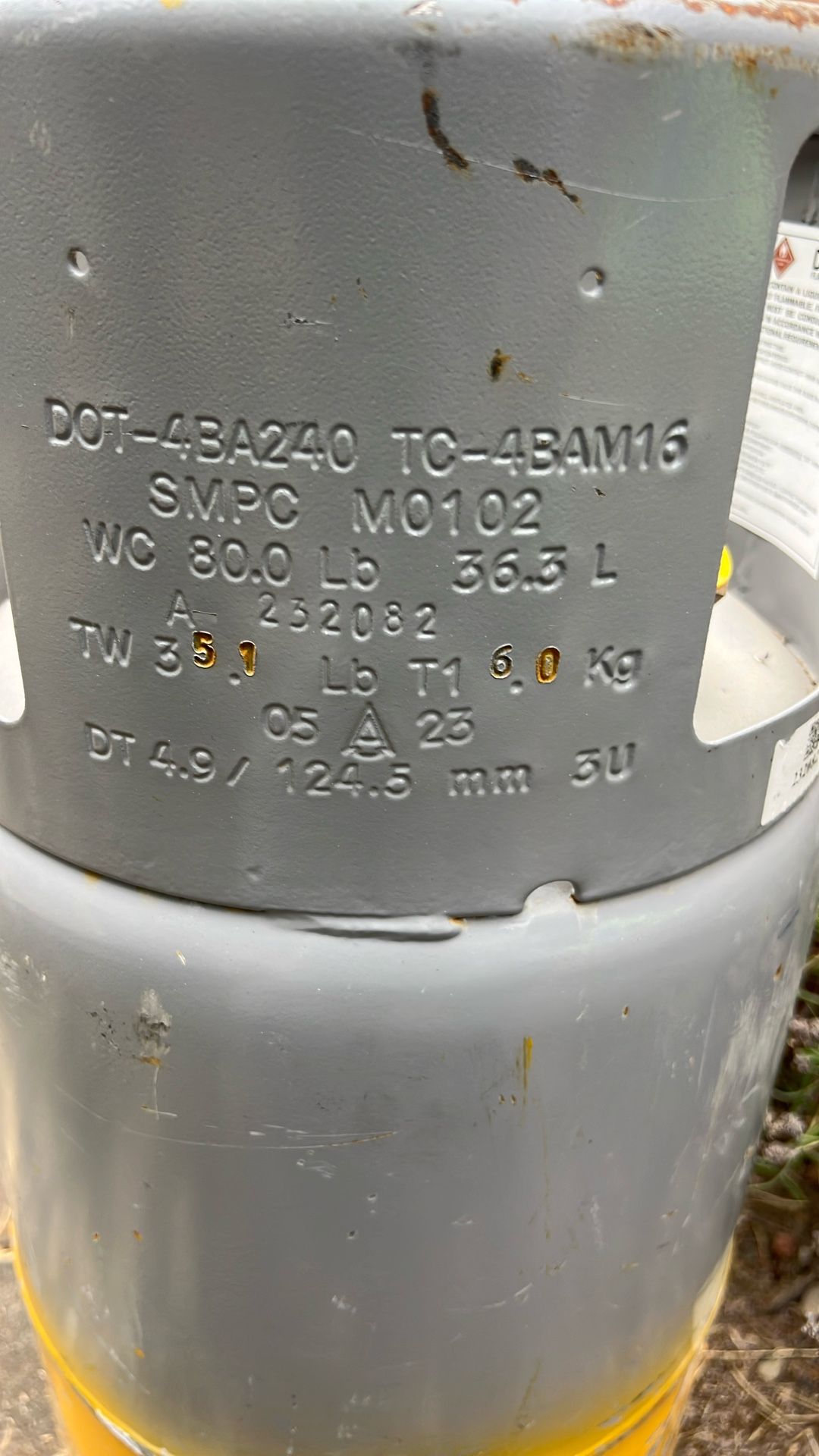 Forklift Propane Tank