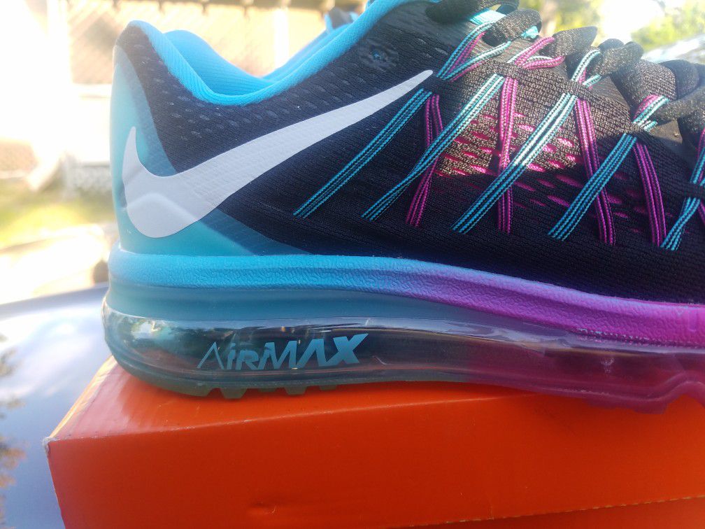 NEW Womams Nike Air Max black/blue/purple for Sale in Satellite Beach, - OfferUp