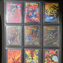 Vintage Spiderman Cards TOPPS Collection X-men Ironman