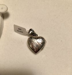 Sterling silver heart locket plata plata