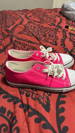 pink flat shoes