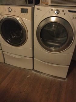 Whirlpool duet frontload washer and dryer set/ warranty / delivery and installation are available