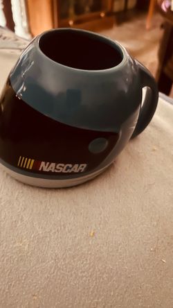 Nascar Blue racing Helmet Coffee Mug