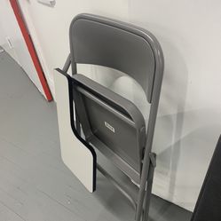 Classroom Steel Chair With Arm Work Table.  
