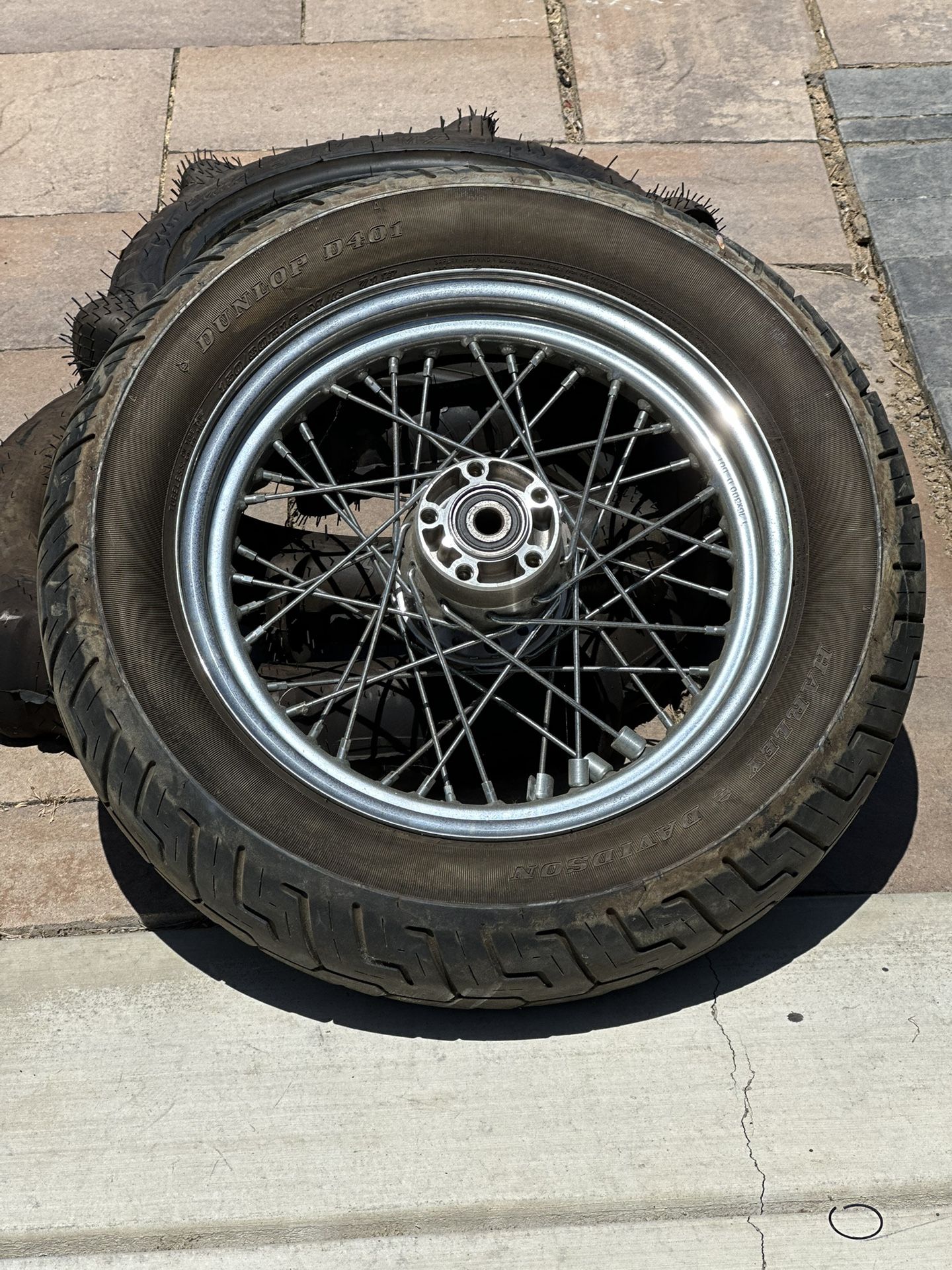 Harley Davidson Rear Wheel Rim And Tire
