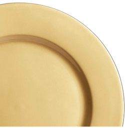 12 pack gold round charger plates