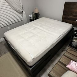 Memory Foam mattress with bed frame Storage-Queen