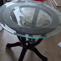 Glass Top Entry Table 