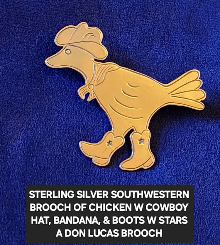 Sterling Silver Don Lucas SW Brooch