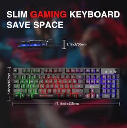 Rii LED Backlit Gaming Keyboard (Brand New – Sealed)