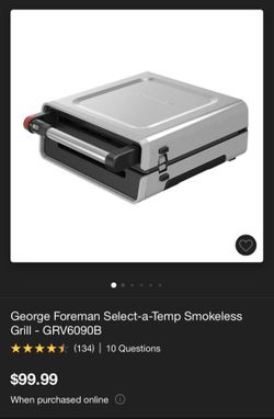 George Foreman Smokeless Grill