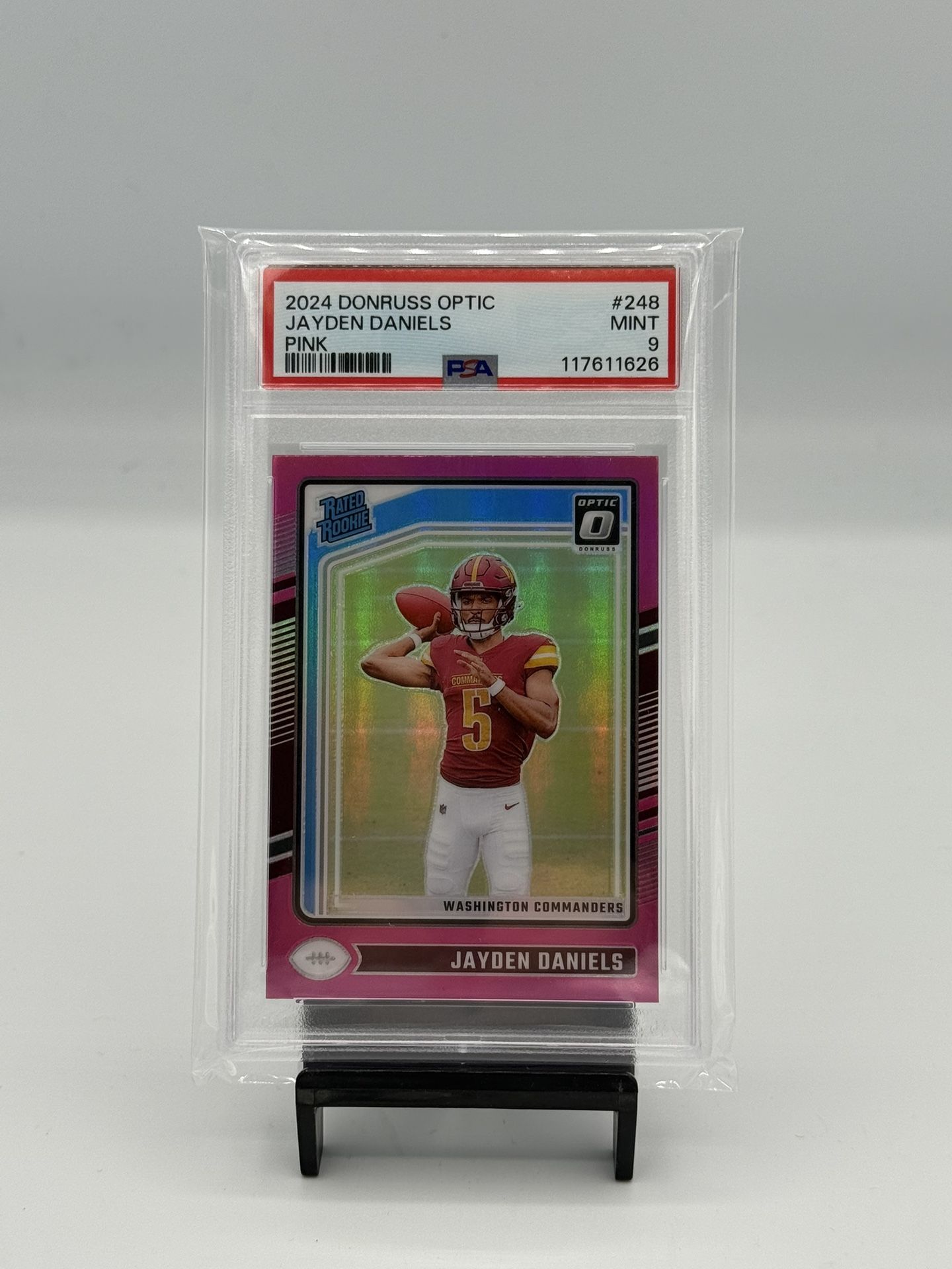 2024 Panini Don Russ Optic 248 Jayden Daniels PSA 9