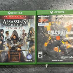 LOT OF 2 - Assassin's Creed Syndicate (Limited Edition) and Call of Duty: Black Ops 4.