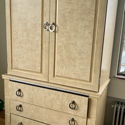 Beautiful hutch/armoire dresser