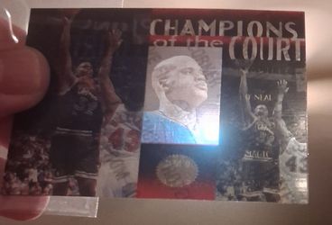 SHAQUILLE O'NEAL Upper Deck SP - CHAMPIONS of THE COURT - HOLO Basketball Card